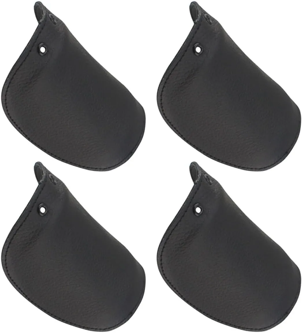 2 Pairs Cowhide Safety Shoes Covers Protective Booties for Industry Use Easy to Install Non Slip Design for Workshops and Construction Sites