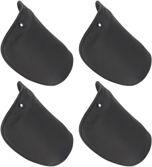 2 Pairs Cowhide Safety Shoes Covers Protective Booties for Industry Use Easy to Install Non Slip Design for Workshops and Construction Sites