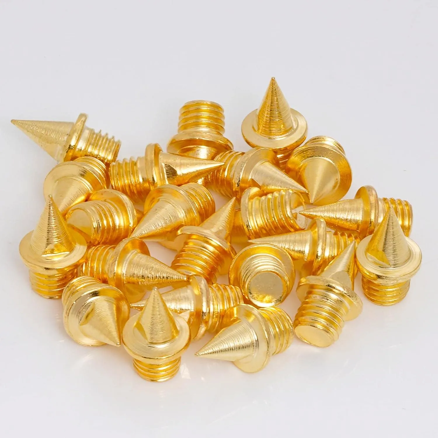 200 Pcs 1/4 Inch Stainless Steel Spikes with 1 Pcs Spike Wrench, 0.25" Length Track and Cross Country Spikes Shoe Replacement Spikes for Sprint Sports Short Running Shoes