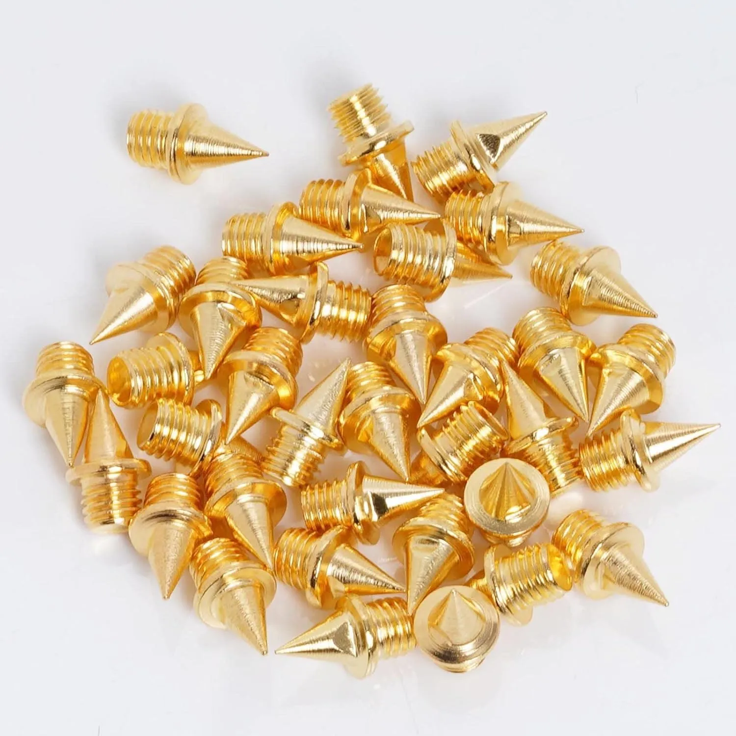 200 Pcs 1/4 Inch Stainless Steel Spikes with 1 Pcs Spike Wrench, 0.25" Length Track and Cross Country Spikes Shoe Replacement Spikes for Sprint Sports Short Running Shoes