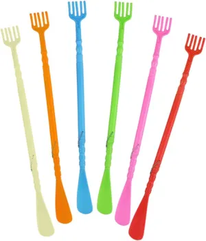 6Pcs Handheld Shoehorns Practical Dual Ended Shoe Lifters and Back Scratchers for Easy Footwear Access and Comfort