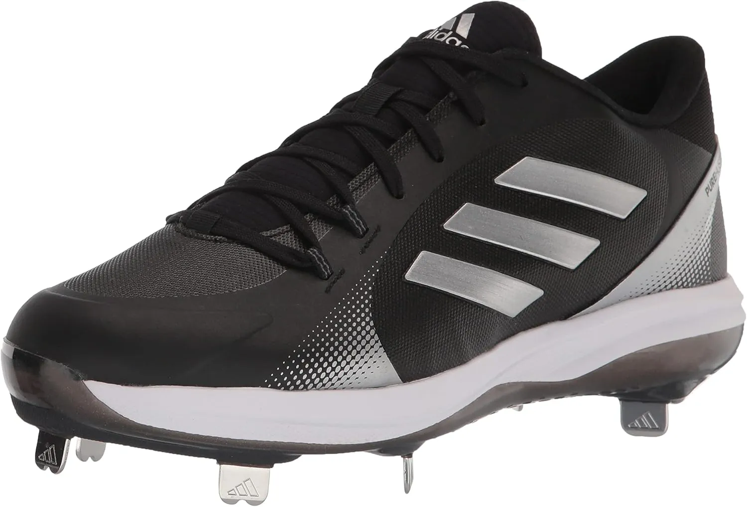 Adidas Women's EG5634 Baseball Shoe, Black/Silver/White