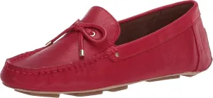 Aerosoles Women's Brookhaven Driving Style Loafer, Red Leather, 9 Medium