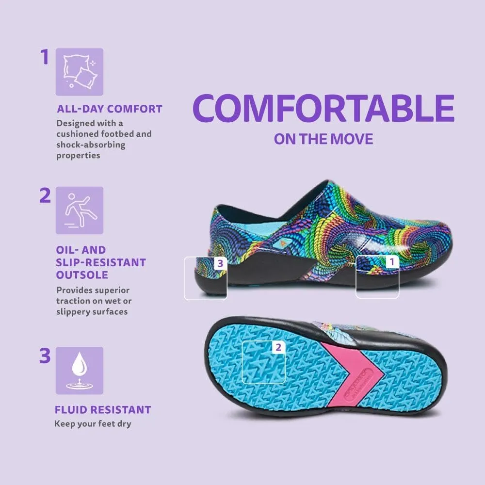 Anywear Journey Men and Women Shoes Injected Molded EVA Slip-On Garden Shoes, Chef Shoes