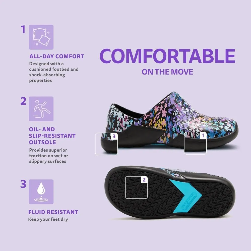 Anywear Journey Men and Women Shoes Injected Molded EVA Slip-On Garden Shoes, Chef Shoes