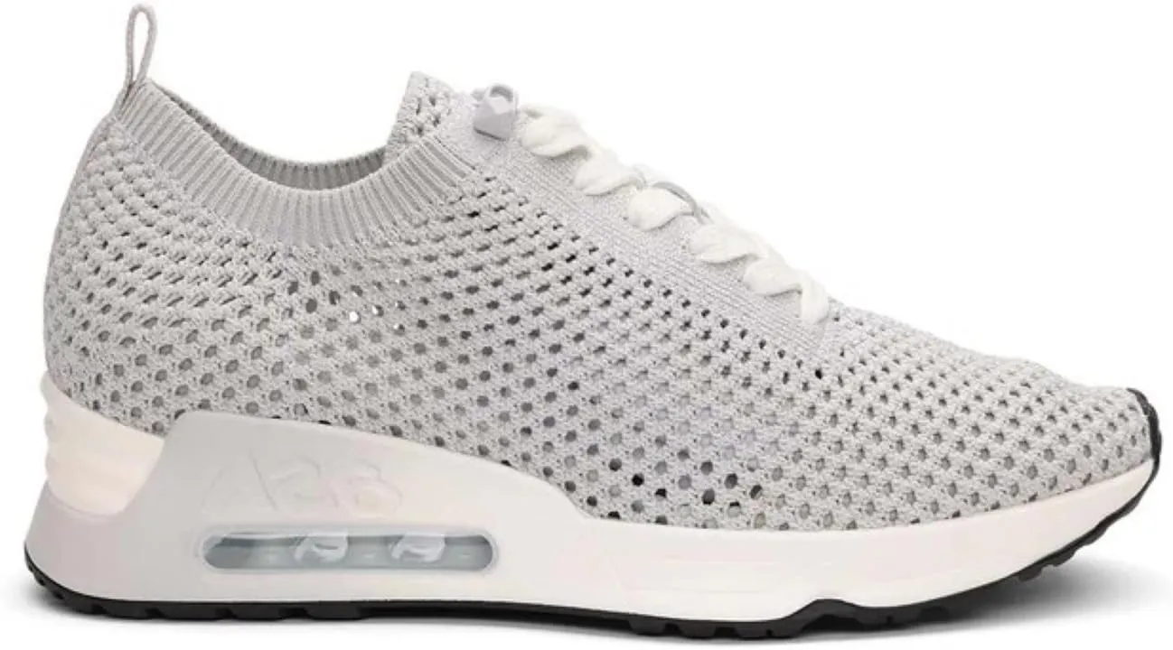 ASH Women's Laika Metallic Knit Sneaker Fashionable Lightweight Comfort Shoes with Breathable Design