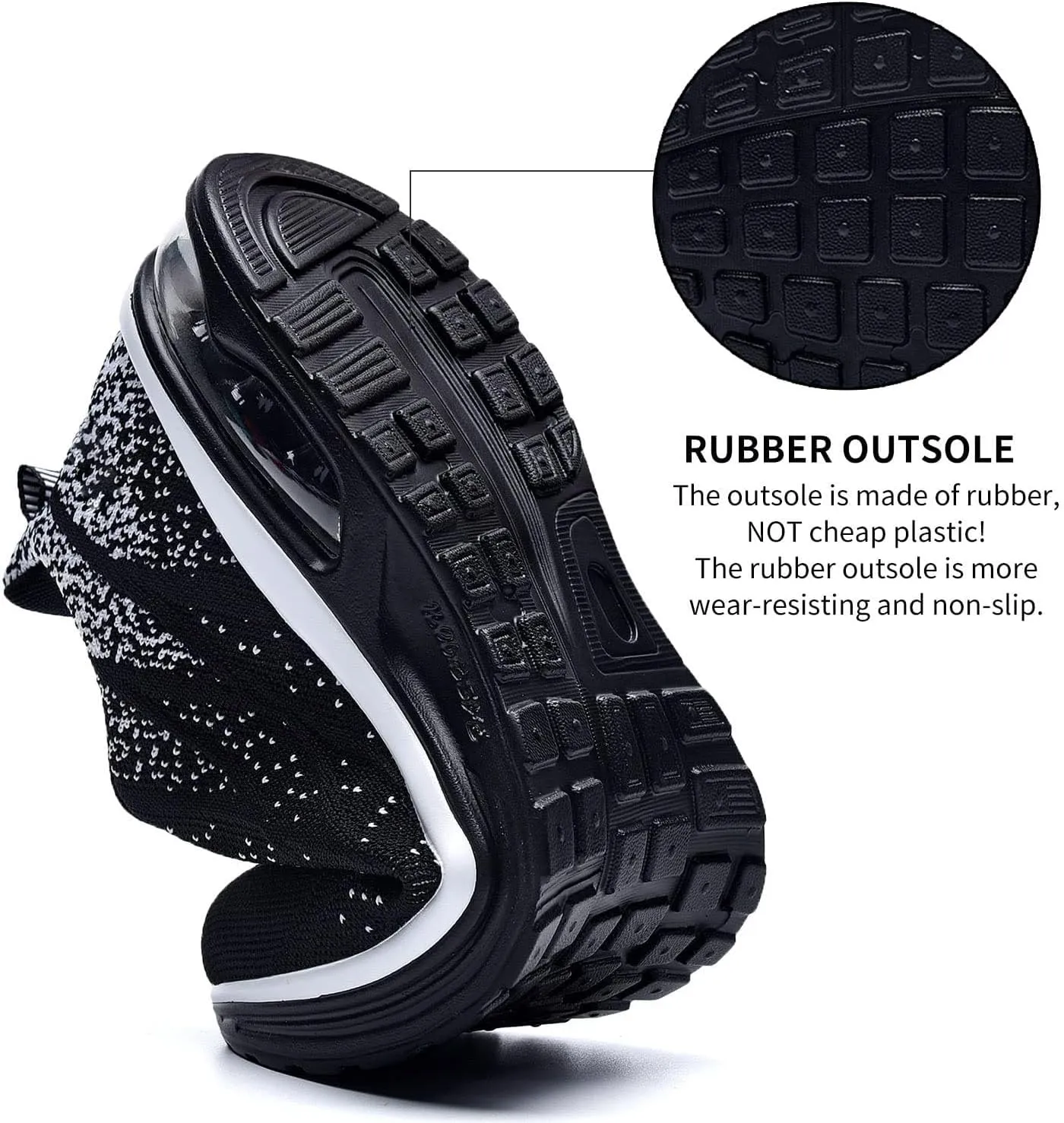 AUPERF Men's Running Shoes Lightweight Breathable Workout Footwear Walking Sports Tennis Sneaker