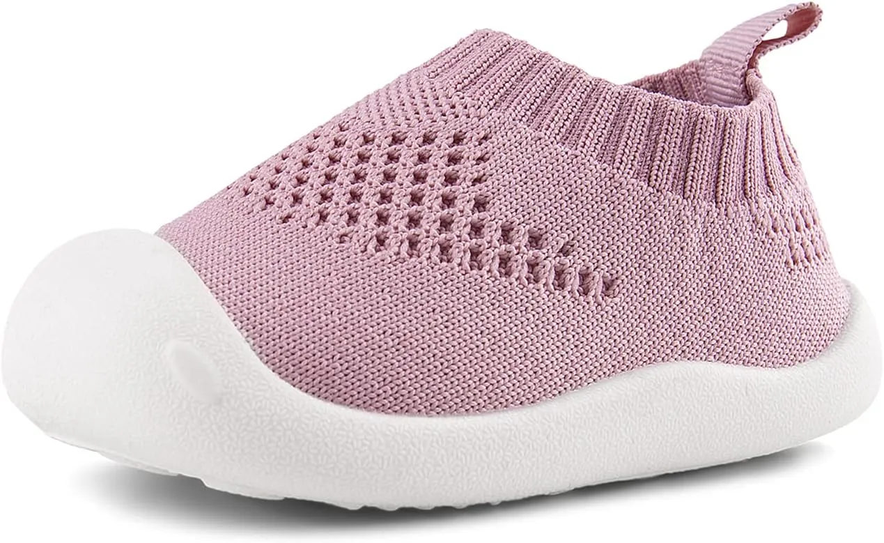Baby First Walking Shoes 1-5 Years Old Lightweight Non-Slip Breathable and Comfortable, Suitable for Boys and Girls Infant Shoes Outdoor Running Sports Sneakers