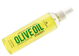 Black Queen Olive Oil Sheen Spray (Unscented) for Locs, Dreadlocks, Twists, Braids, Cornrows, 4C Hair - Moisturizing, Refreshing - 8 oz - Made in the USA - Pack of 1