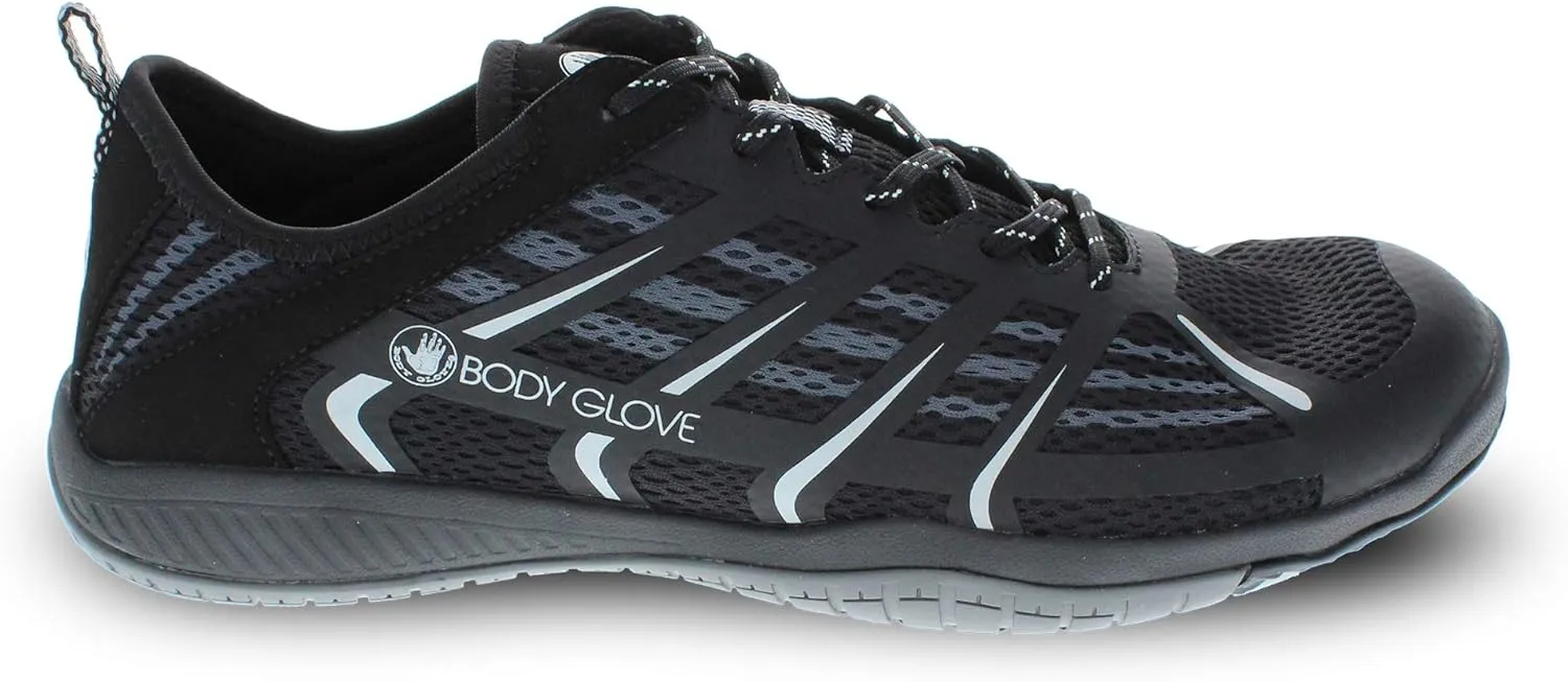 Body Glove Dynamo Rapid Mens Water Shoes(Water Sports, Beach, Outdoor Sneaker, Swimming, River, Hiking, & Kayaking Shoes) Hydro Sport Black and Charcoal Water Shoes