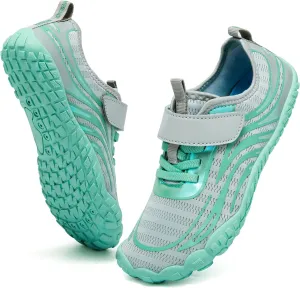 Boys & Girls Water Shoes Lightweight Comfort Sole Easy Walking Athletic Slip on Aqua 5 Toe Sock(Toddler/Little Kid/Big Kid)