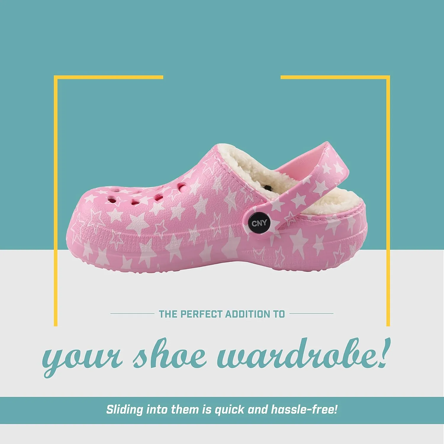 Capelli New York Girls Injected Eva Clog with Faux Berber Lining