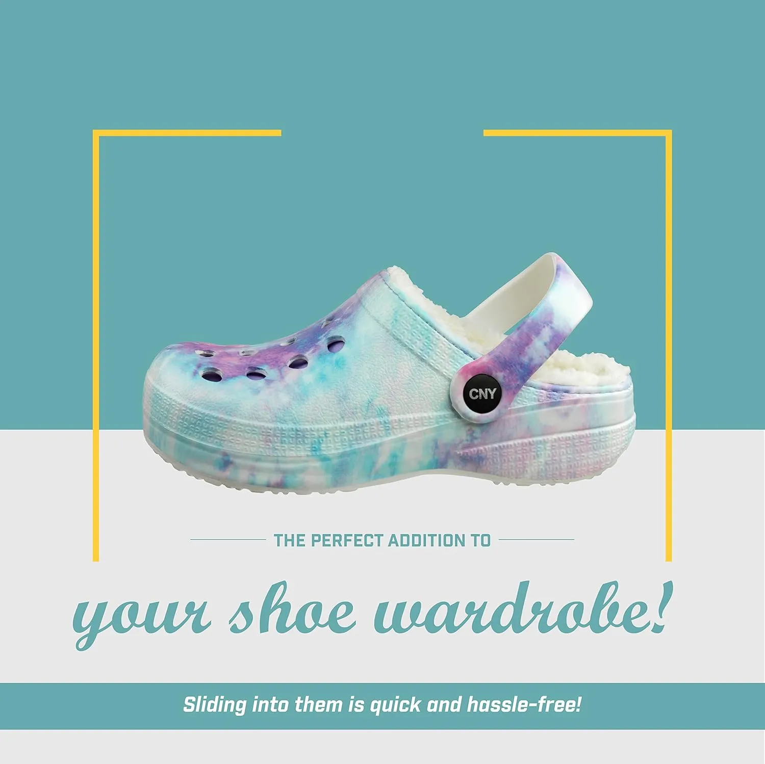 Capelli New York Girls Injected Eva Clog with Faux Berber Lining