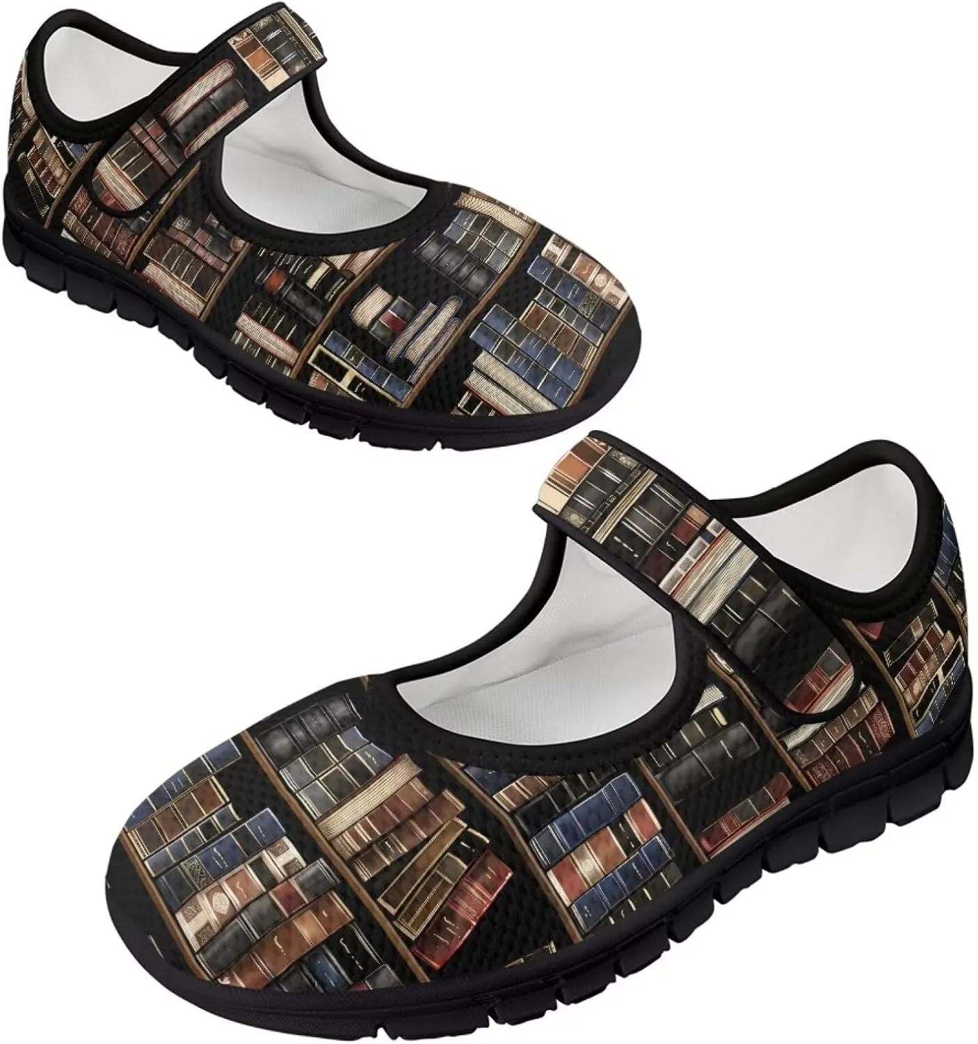 Casual Sneakers for Women Breathable Lightweight Mary Jane Shoes Non Slip Fashion Outdoor Tennis Work Flats