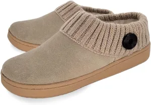 Clarks Amanda Grey Indoor Outdoor Clog Rounded Closed Toe Winter Mules