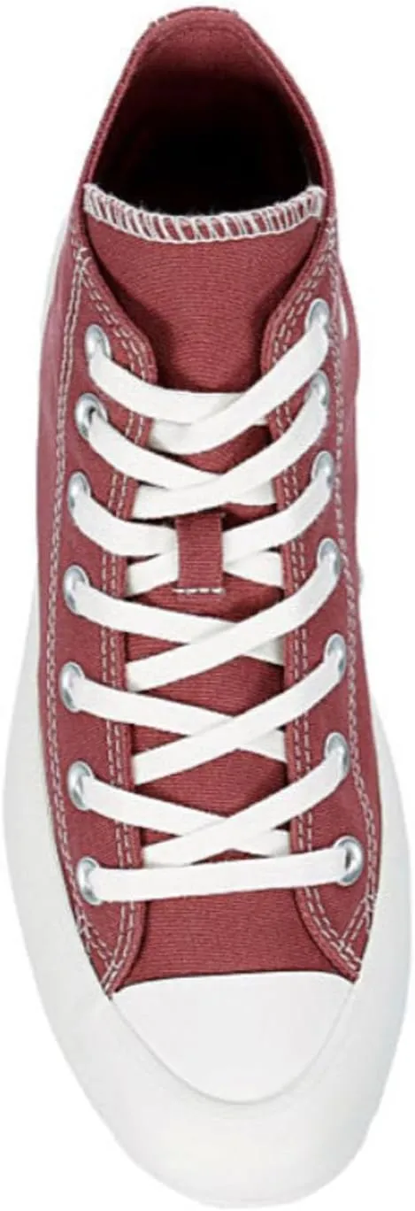 Converse Unisex Chuck Taylor All Star Star Lugged Hig Top Sneaker - Lace up Closure Style - Burgundy