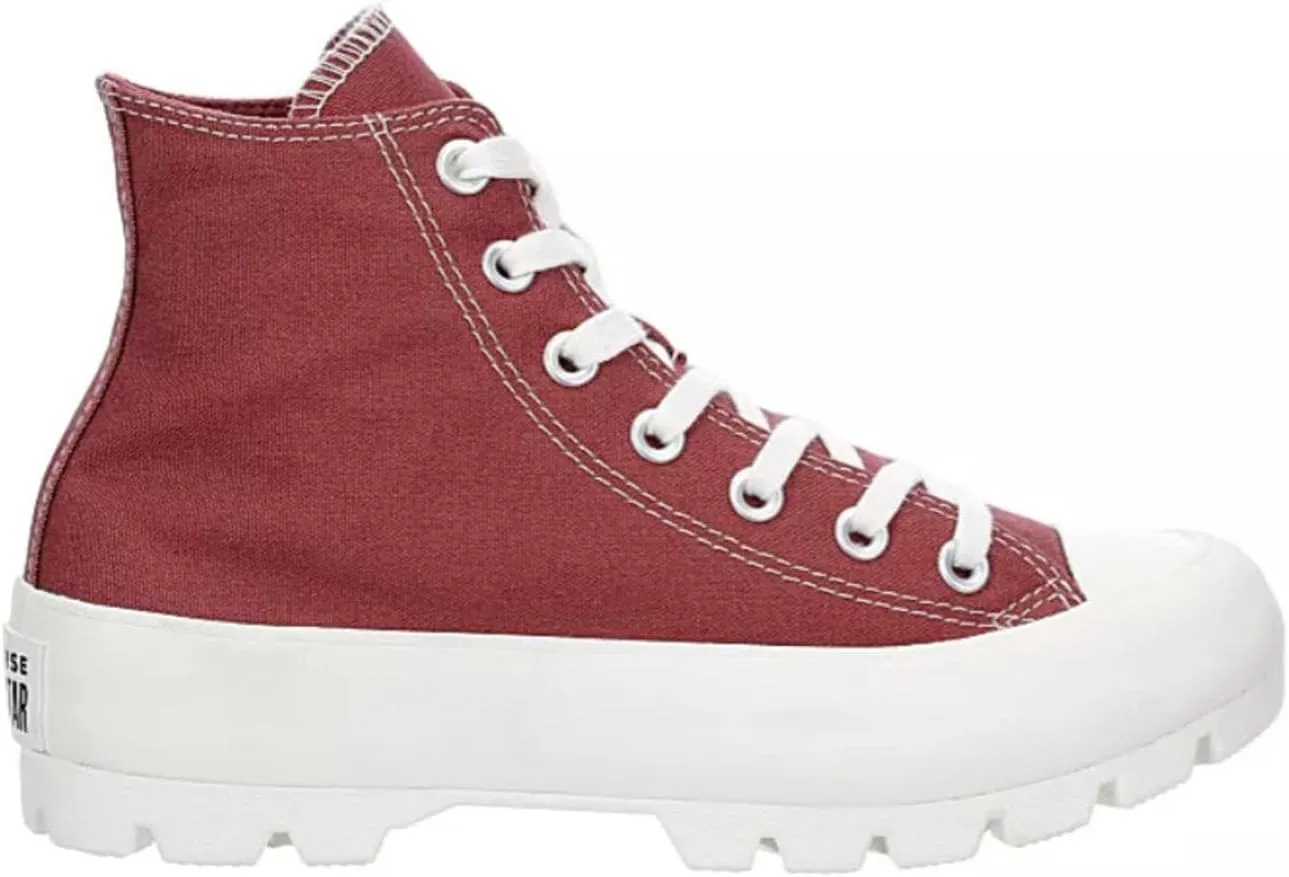 Converse Unisex Chuck Taylor All Star Star Lugged Hig Top Sneaker - Lace up Closure Style - Burgundy