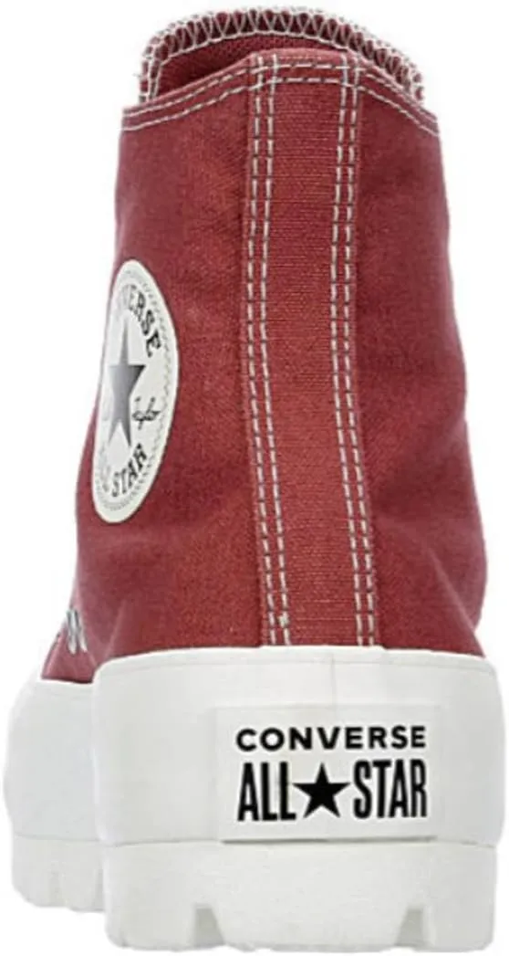 Converse Unisex Chuck Taylor All Star Star Lugged Hig Top Sneaker - Lace up Closure Style - Burgundy
