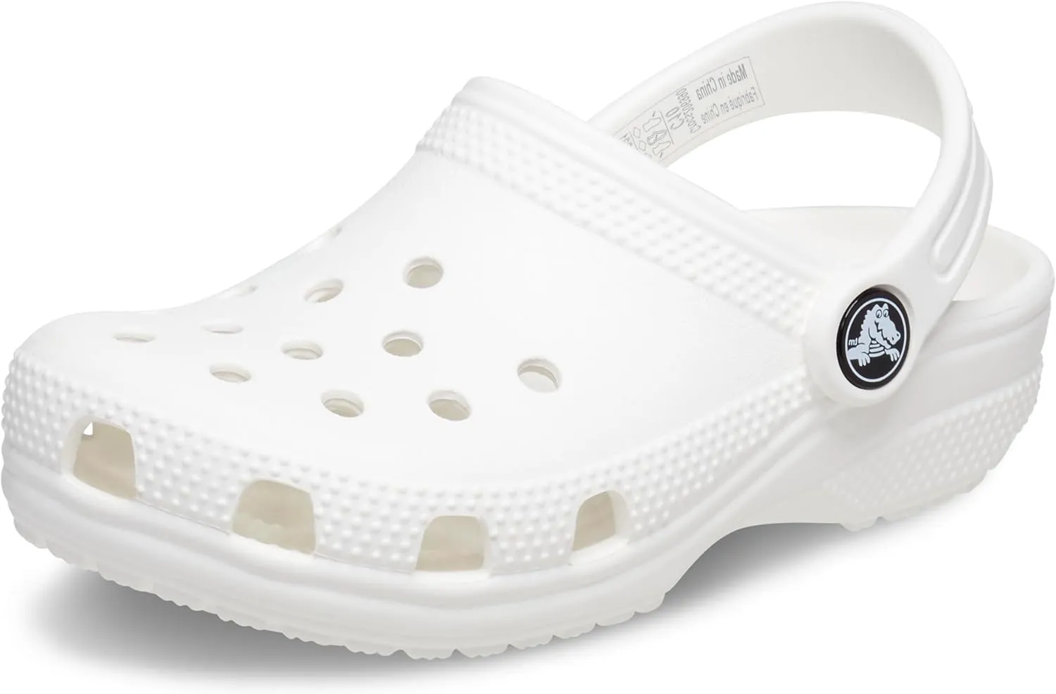 Crocs Kids Classic Clog (Little Kid/Big Kid) - Clogs for Kids - Synthetic Lining - Circulation Nubs White 6 Big Kid M