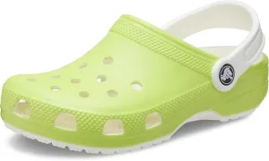 Crocs Kids Classic Glow in The Dark Clogs, Limeade, 7 US Unisex Toddler