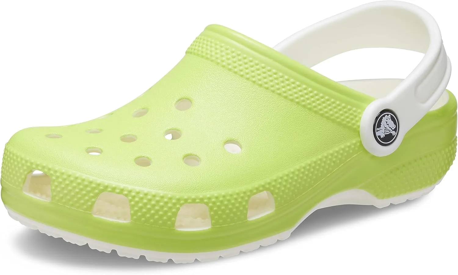 Crocs Kids Classic Glow in The Dark Clogs, Limeade, 7 US Unisex Toddler