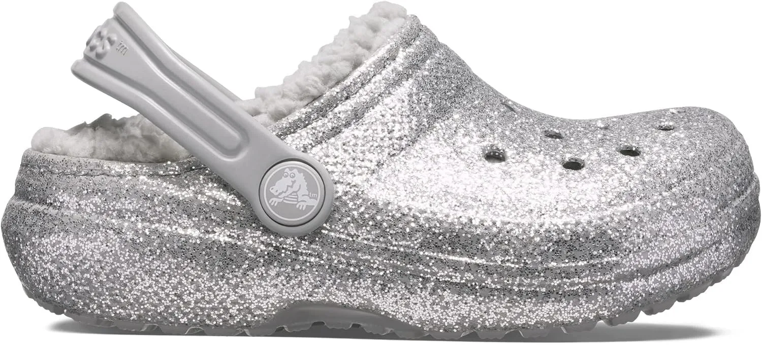 Crocs Kids Classic Lined Clogs for Toddlers - Synthetic Upper & Lining - Synthetic Outsole & Insole