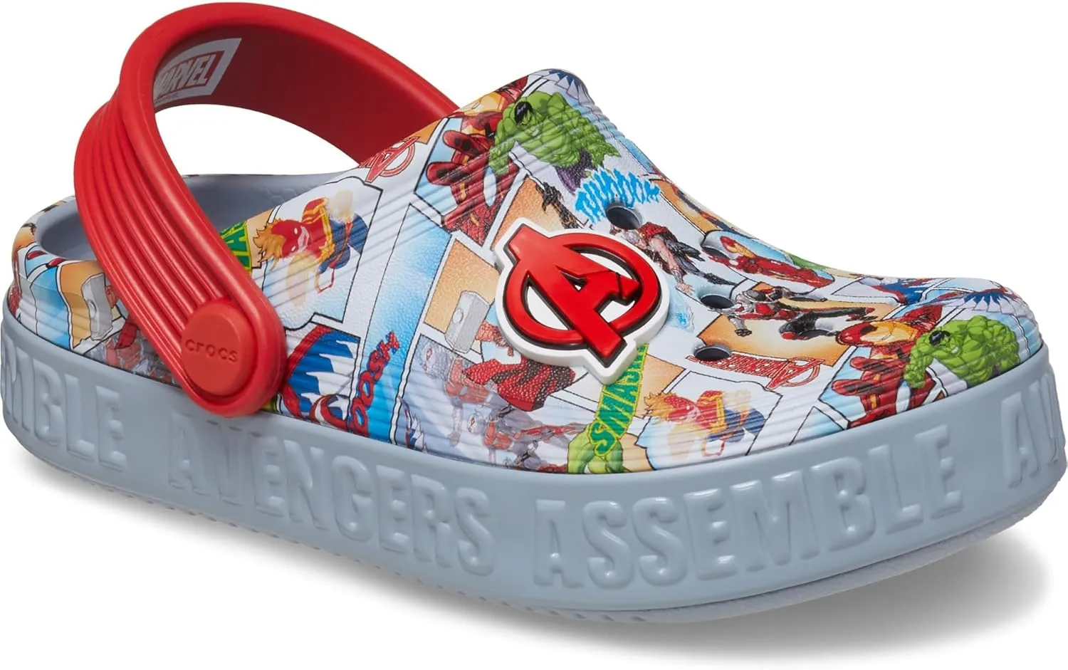 Crocs Unisex-Adult Avengers Off Court Clogs (Toddler) CLG T BluGry