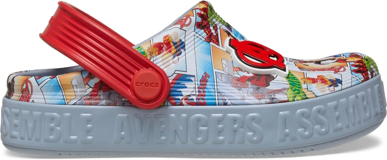 Crocs Unisex-Adult Avengers Off Court Clogs (Toddler) CLG T BluGry