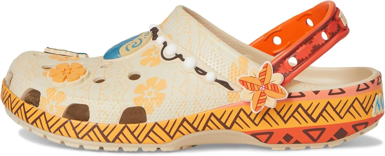Crocs Unisex-Adult Disney Moana Classic Clogs, Shoes for Women and Men
