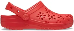 Crocs Unisex-Child Classic Clogs with Floral Cut Out Design, Kids and Toddler Shoes