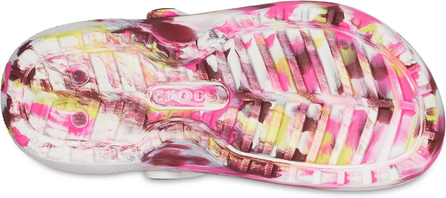 Crocs Unisex-Child Kids' Classic Marbled Tie Dye Lined Clog