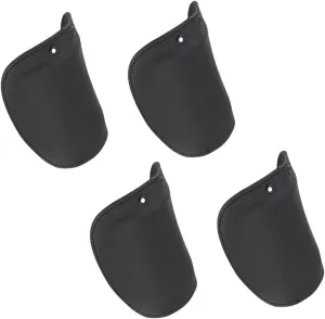 Door/outdoor Shoes Covers 2 Pairs Safety Shoes Anti-smash Toe Cap Insulation Protector Cowhide Easy to Clean Black