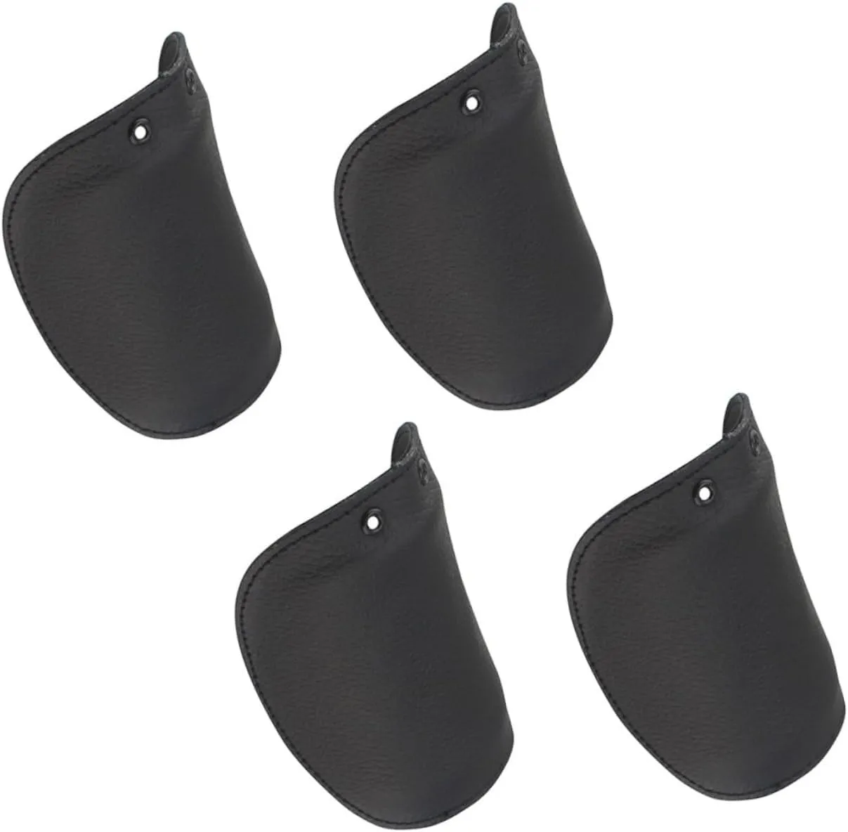 Door/outdoor Shoes Covers 2 Pairs Safety Shoes Anti-smash Toe Cap Insulation Protector Cowhide Easy to Clean Black