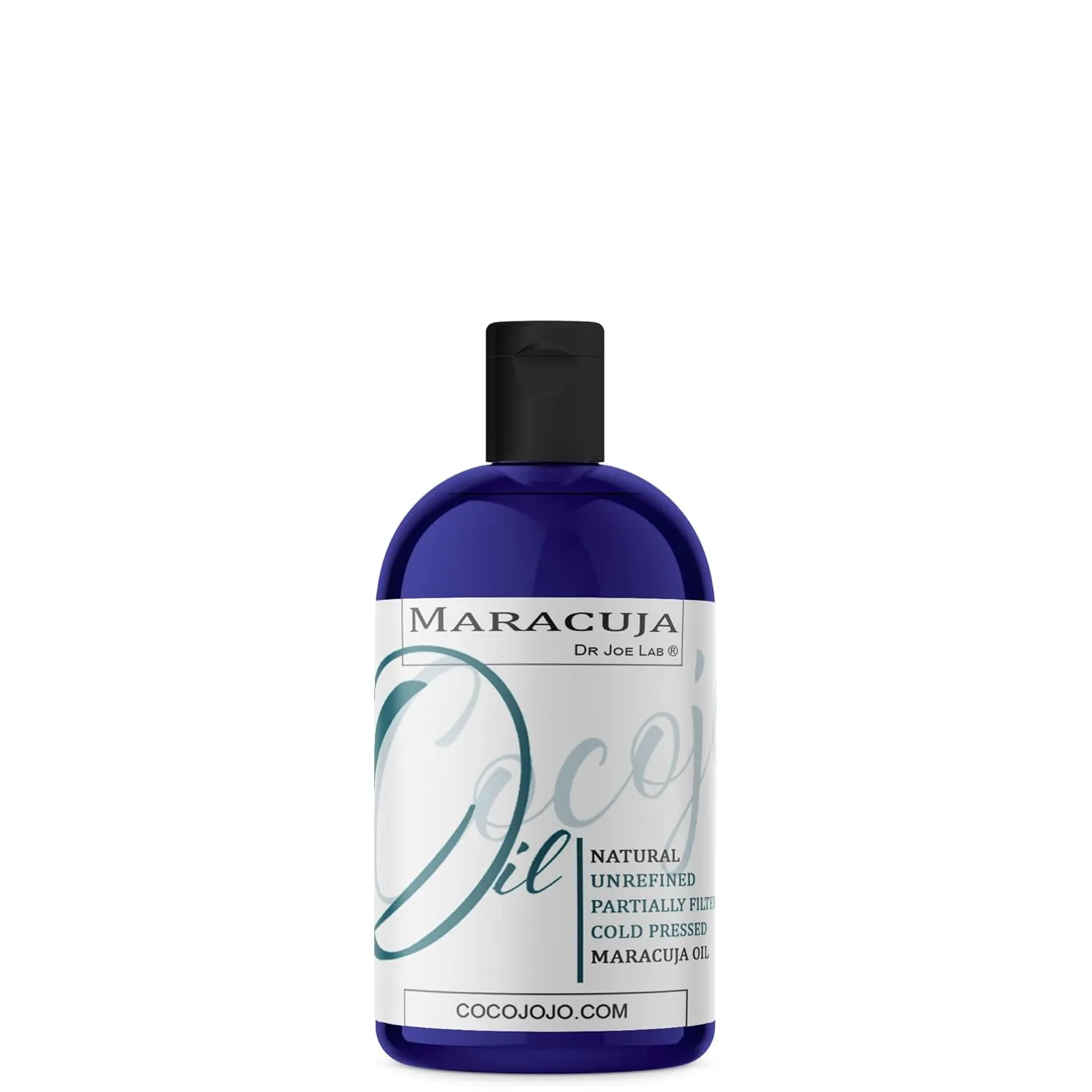 Dr Joe Lab Maracuja Oil - Pure, Unrefined, Partially Filtered, Cold Pressed, Non-GMO, Passion Fruit Seed Carrier Oil - 8 oz - for Skin, Hair, Nails, Body, Face & Beard