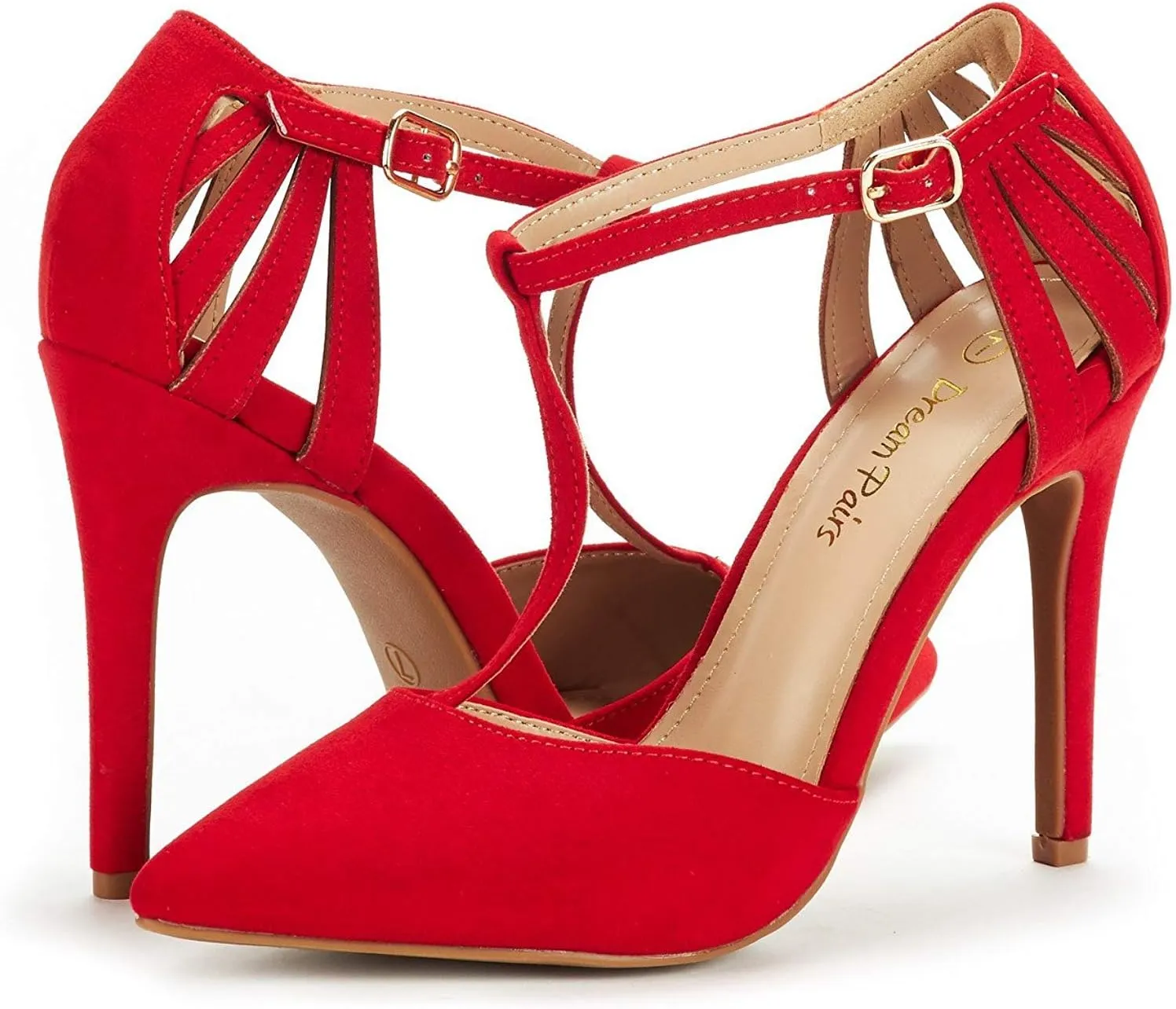 DREAM PAIRS Women's Oppointed-Mary Pump Shoe