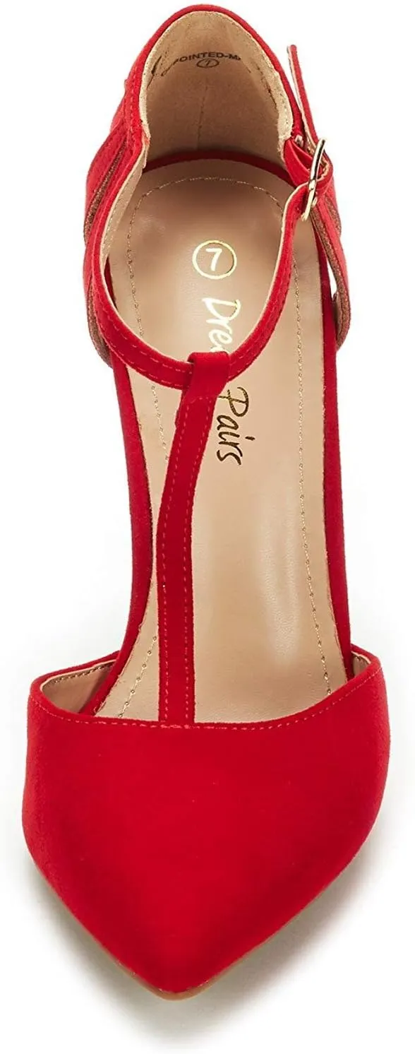 DREAM PAIRS Women's Oppointed-Mary Pump Shoe