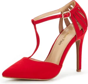 DREAM PAIRS Women's Oppointed-Mary Pump Shoe