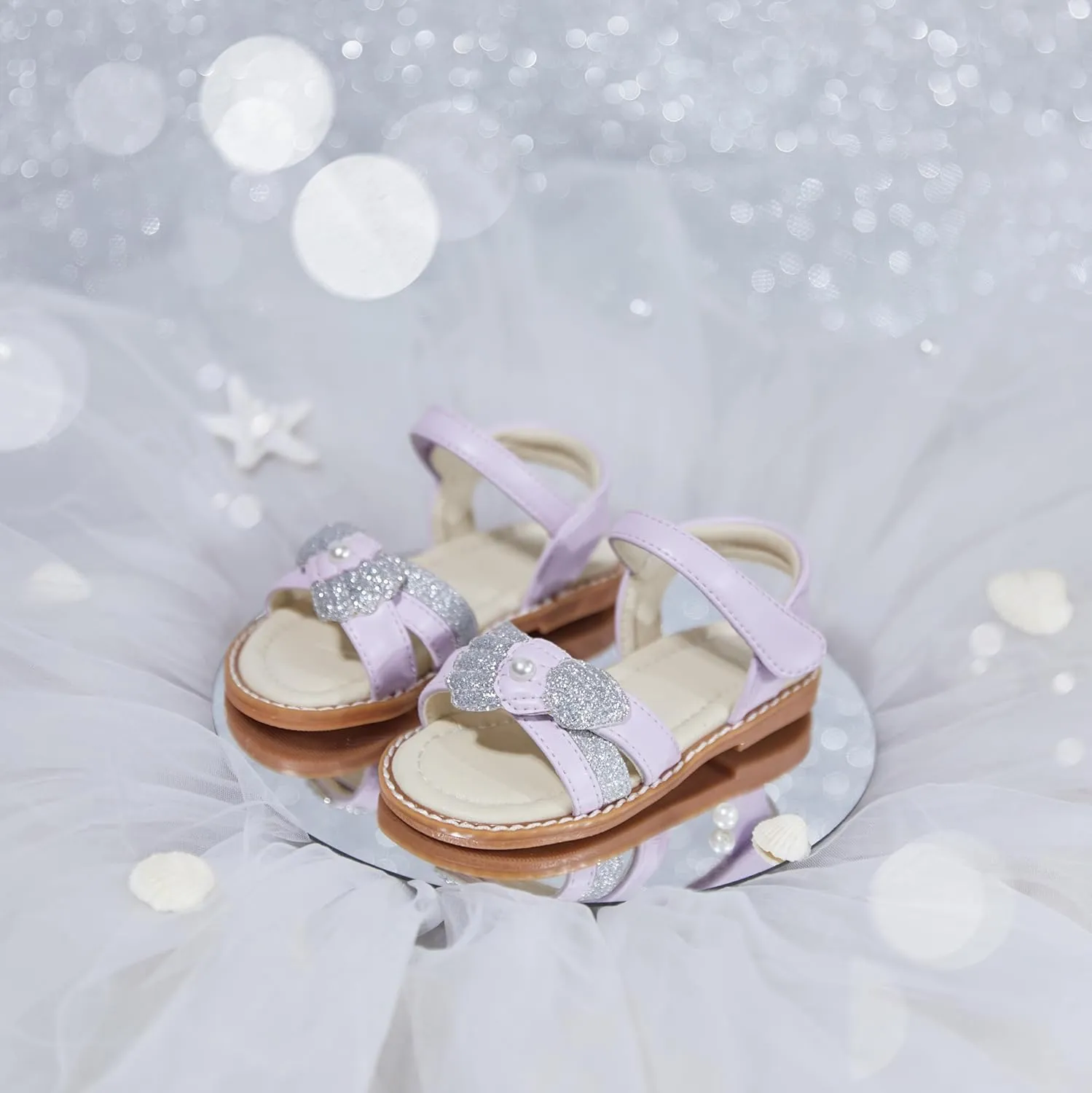 ESTINE Girls Sandal Dress Shoe for Toddler/Little Kid Party School Shoe