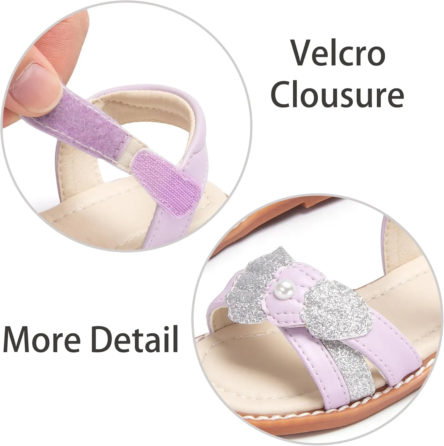 ESTINE Girls Sandal Dress Shoe for Toddler/Little Kid Party School Shoe