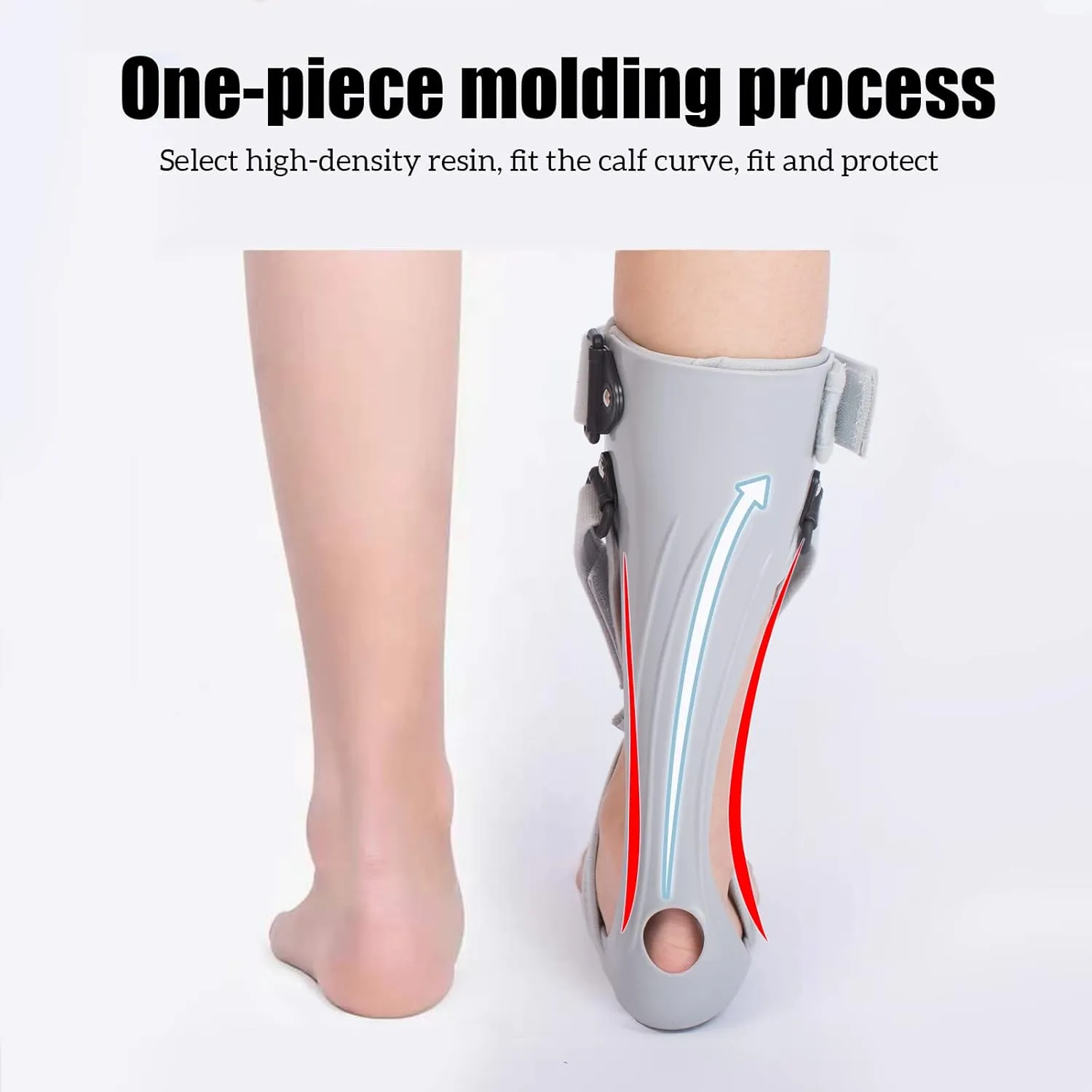 GHORTHOUD AFO Foot Drop Brace Splint Ankle Foot Orthosis Walking with Shoes or Sleeping for Stroke Hemiplegia （Large-Right）