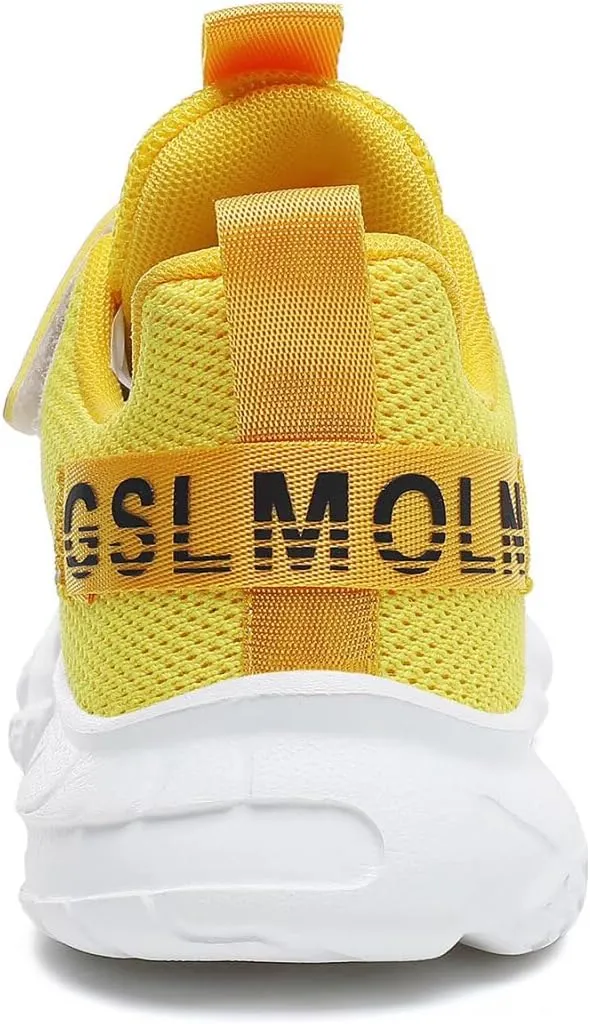 GSLMOLN Boys Girls Tennis Breathable Slip on Shoes School Casual Walking/Running Sports Kids Sneakers