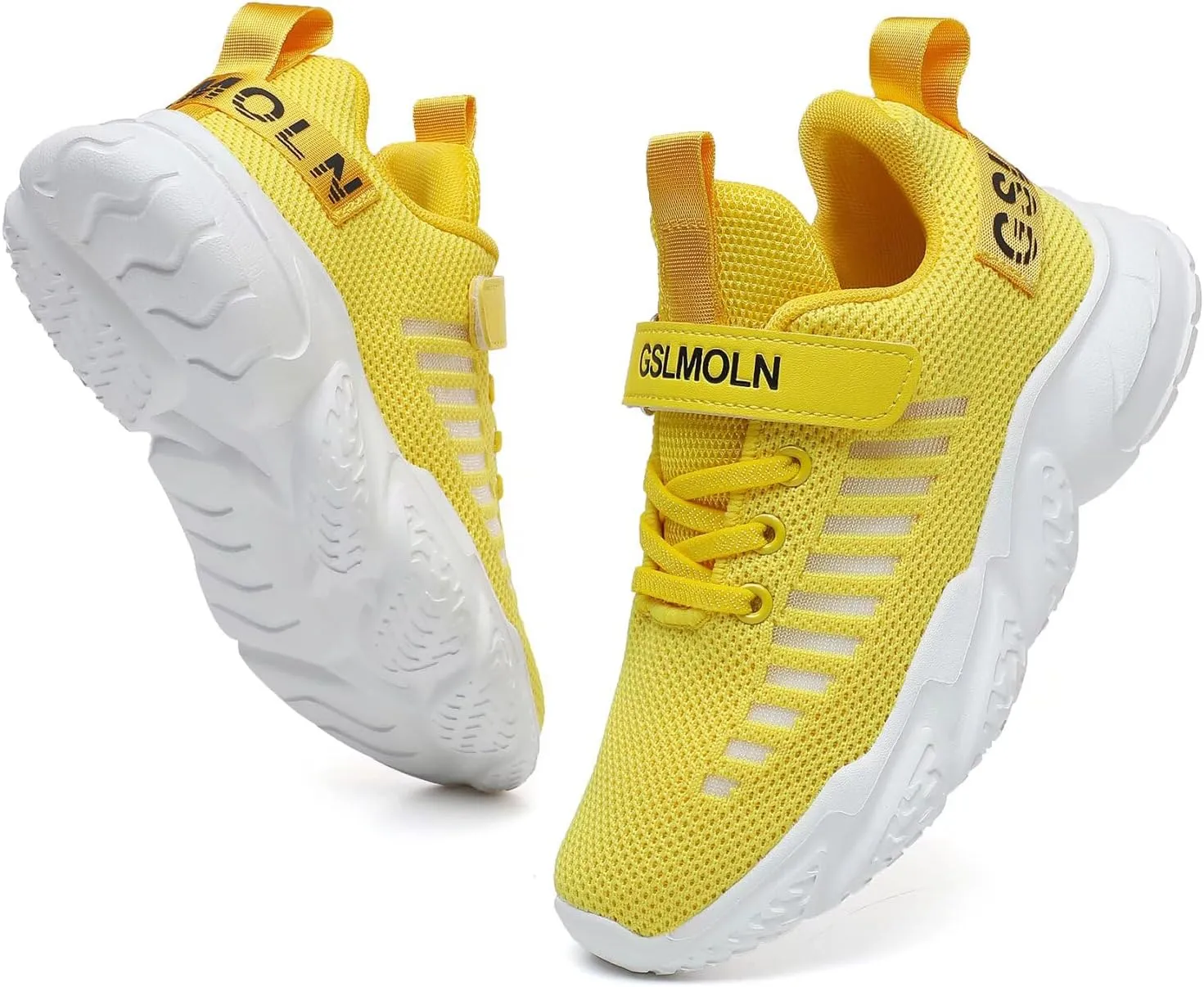 GSLMOLN Boys Girls Tennis Breathable Slip on Shoes School Casual Walking/Running Sports Kids Sneakers