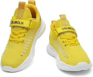 GSLMOLN Boys Girls Tennis Breathable Slip on Shoes School Casual Walking/Running Sports Kids Sneakers
