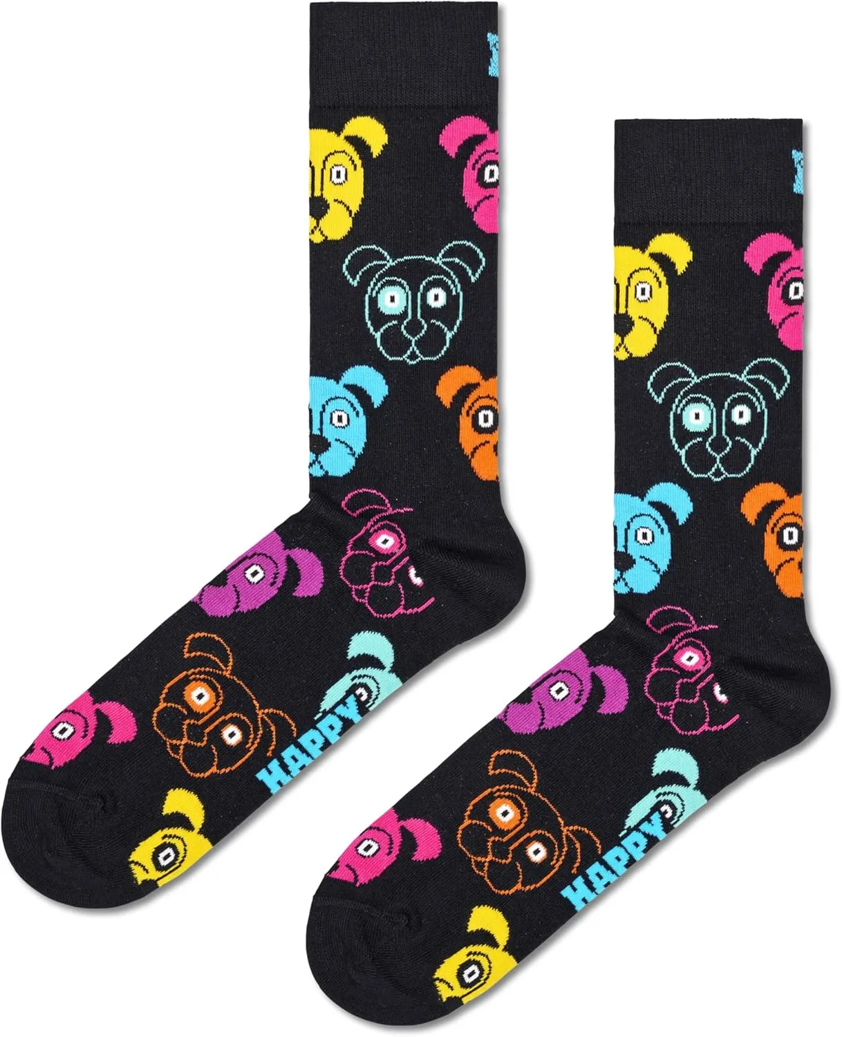 Happy Socks Dog, Cat, Turtle, Frog & Animal Themed Gift Socks- For Men and Women, made with Sustainable Cotton