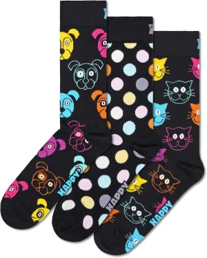 Happy Socks Dog, Cat, Turtle, Frog & Animal Themed Gift Socks- For Men and Women, made with Sustainable Cotton
