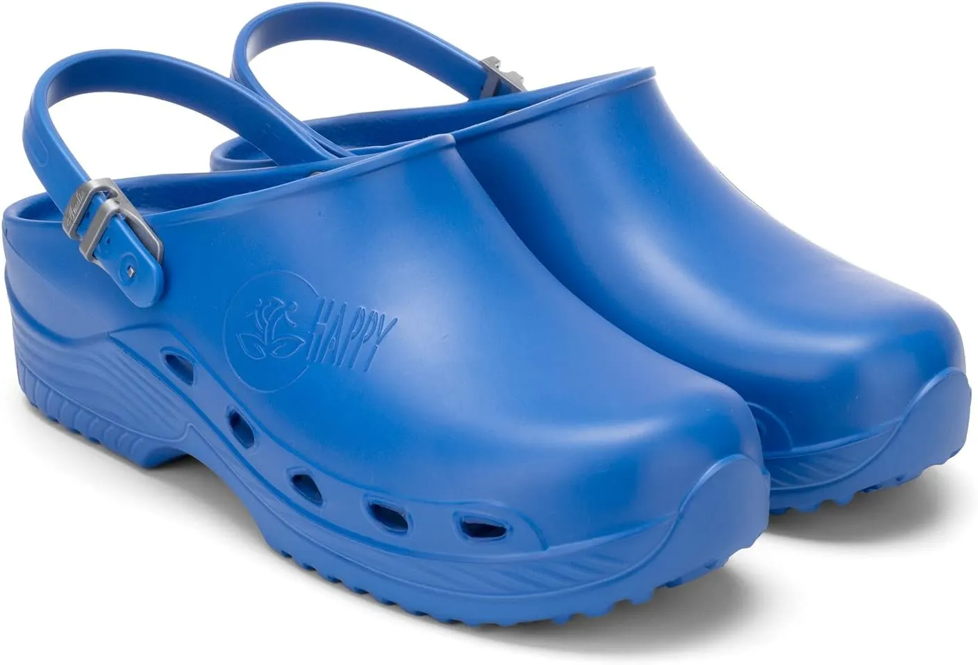 Happy - Unisex Adult Classic Light Clog - Made in Italy. (9 Women/7 Men, Blue, Numeric_9)
