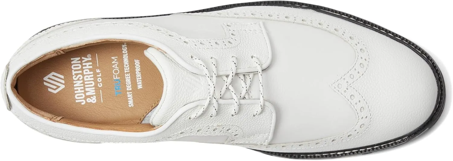 Johnston & Murphy Upton GL3 Luxe Hybrid Wingtip Men’s Shoe – Casual Dress Shoes for Men, Seam-Sealed Waterproof Leather Shoes