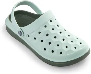 Joybees Varsity Clog - Comfortable Slip-on Water Friendly Athletic Clog for Women and Men - Mint Julep/Sage - Women's Size 7 / Men's Size 5