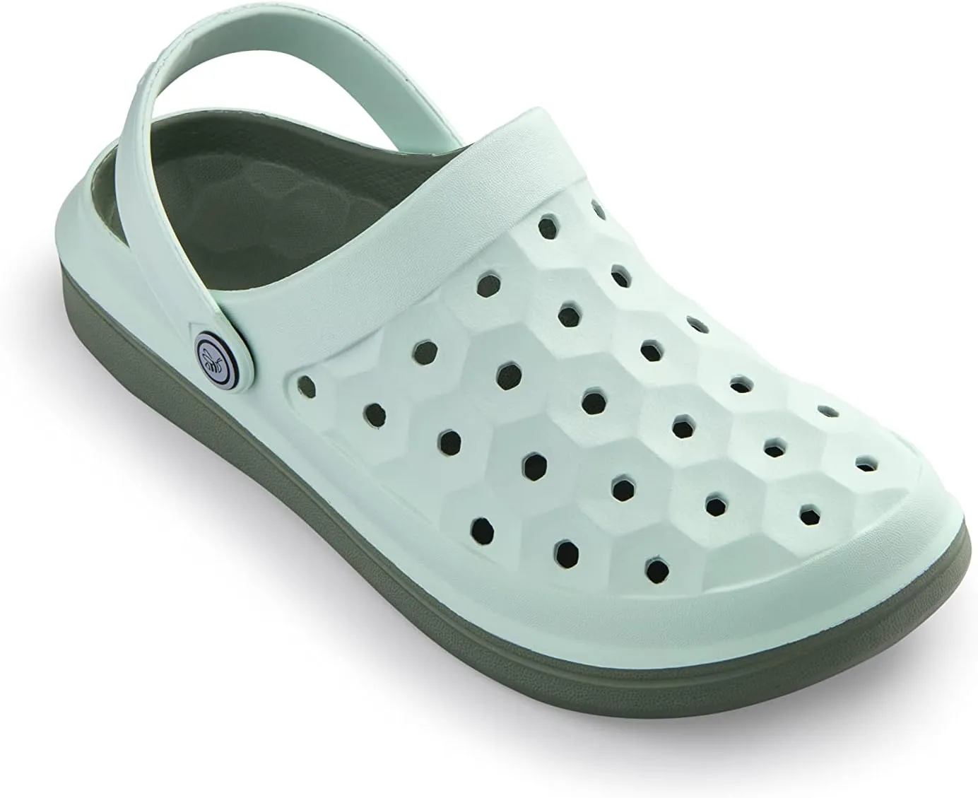 Joybees Varsity Clog - Comfortable Slip-on Water Friendly Athletic Clog for Women and Men - Mint Julep/Sage - Women's Size 7 / Men's Size 5