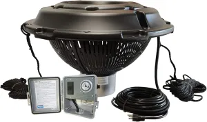 Kasco VFX Series Aerating Pond Fountain with LED Lights (LED3C11) - 3/4 HP 120V Single Phase with 100ft Power Cord | Beautiful Display | Efficient Pond Aeration Systems | Floating Fountain with Lights